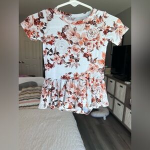 Gigi And Max Bamboo Floral Twirl Dress Size 9M GUC